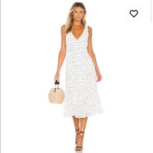 Privacy Please Black and White Midi Dress